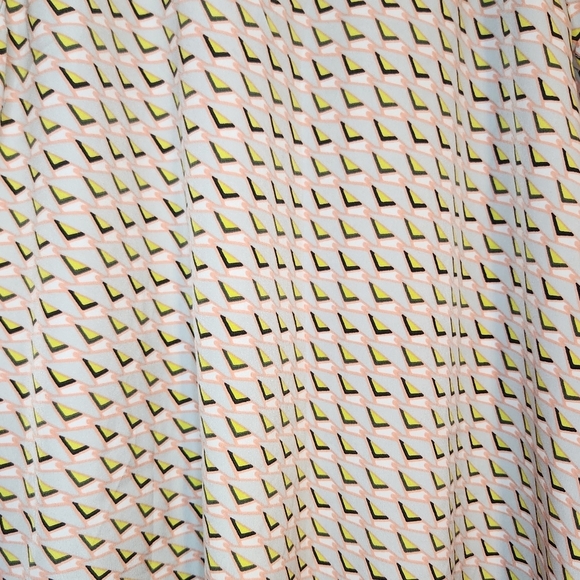 Liz Lange maternity gray and pink geometric triangle pattern large summer Dress - Picture 5 of 12